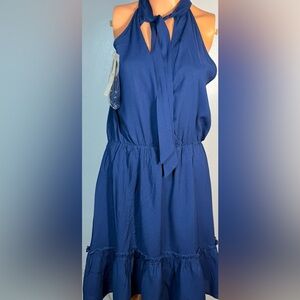 Chic Navy Midi Dress